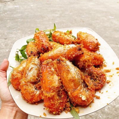 TÔM CÀNG CHÁY TỎI 